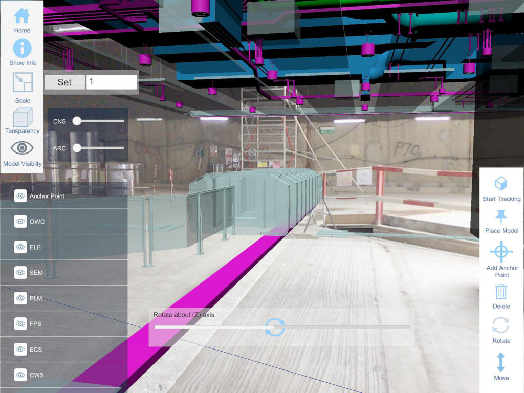 Building Information Modelling in Augmented Reality (BIMAR) application